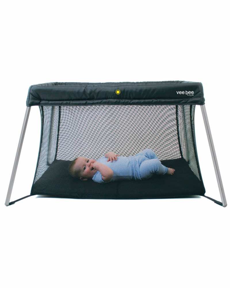 Vee Bee Amado Travel and Play Cot / Port-a-Cot - Black