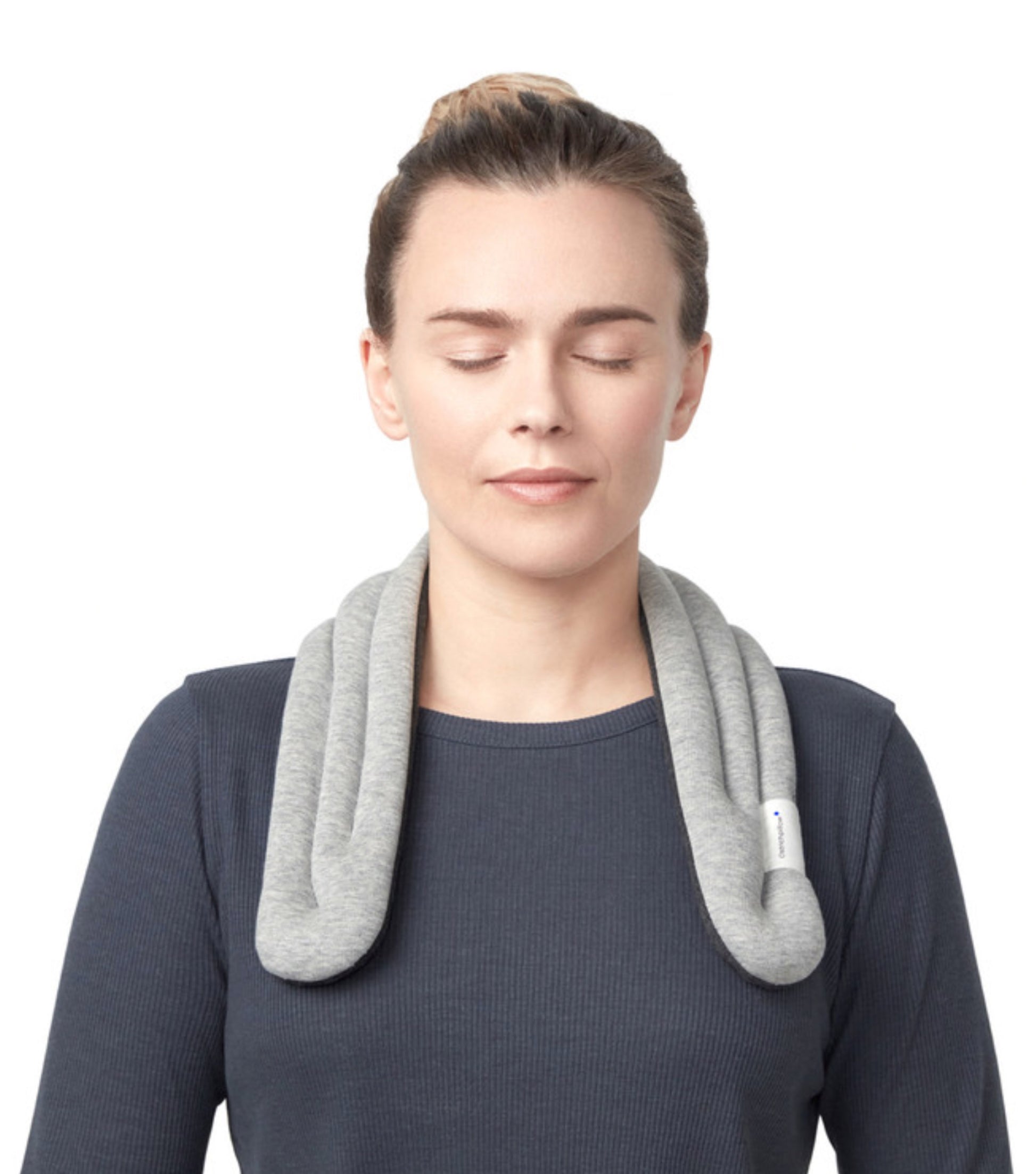 the Heated Neck Wrap also provides gentle pressure-point stimulation