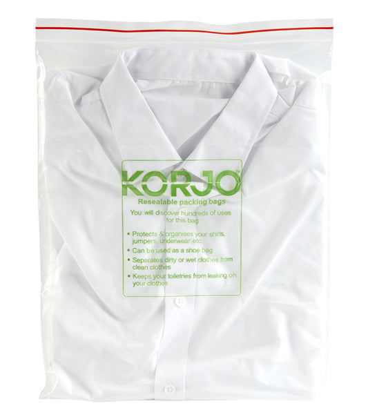 Korjo Resealable Packing Bags : 5 Piece