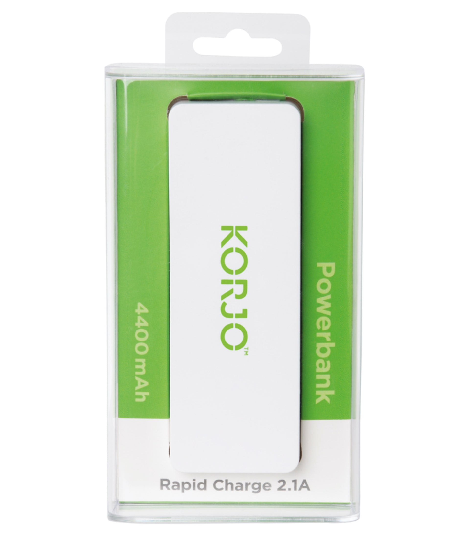 Korjo Rapid Charger Powerbank USB 2.1 Amp - White