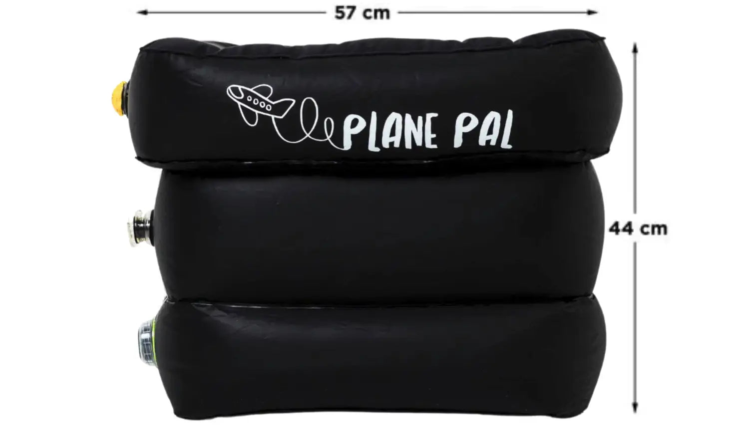 Plane Pal Self-Inflating Kids Travel Pillow - Black