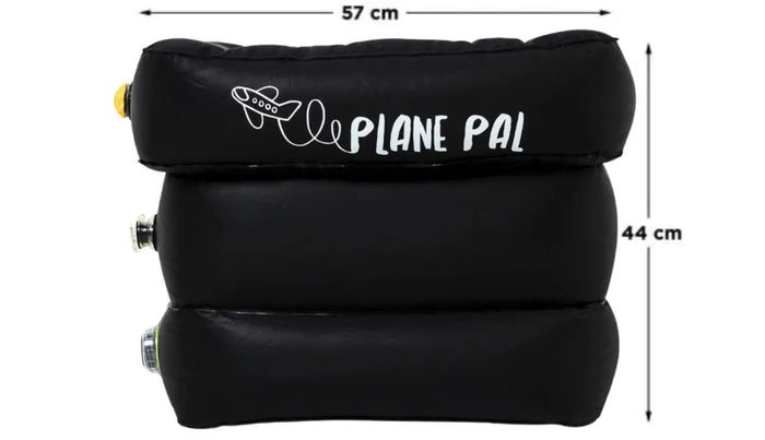 Plane Pal Self-Inflating Kids Travel Pillow - Black