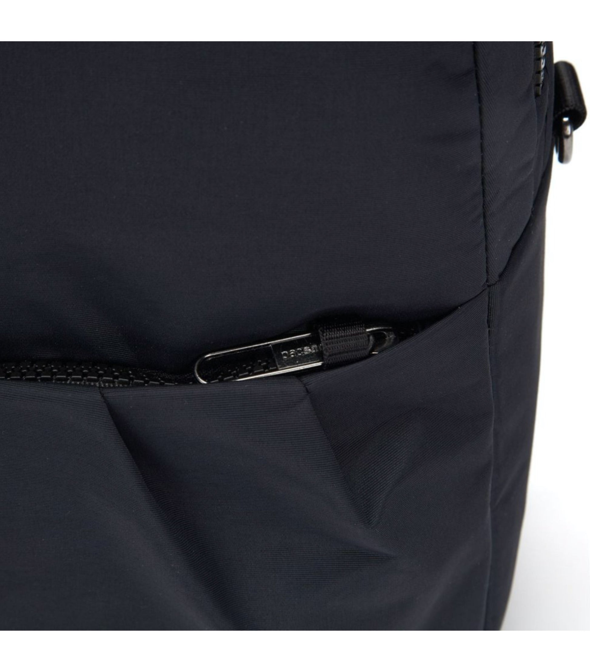 Secured zip tab to keep your belongings safe