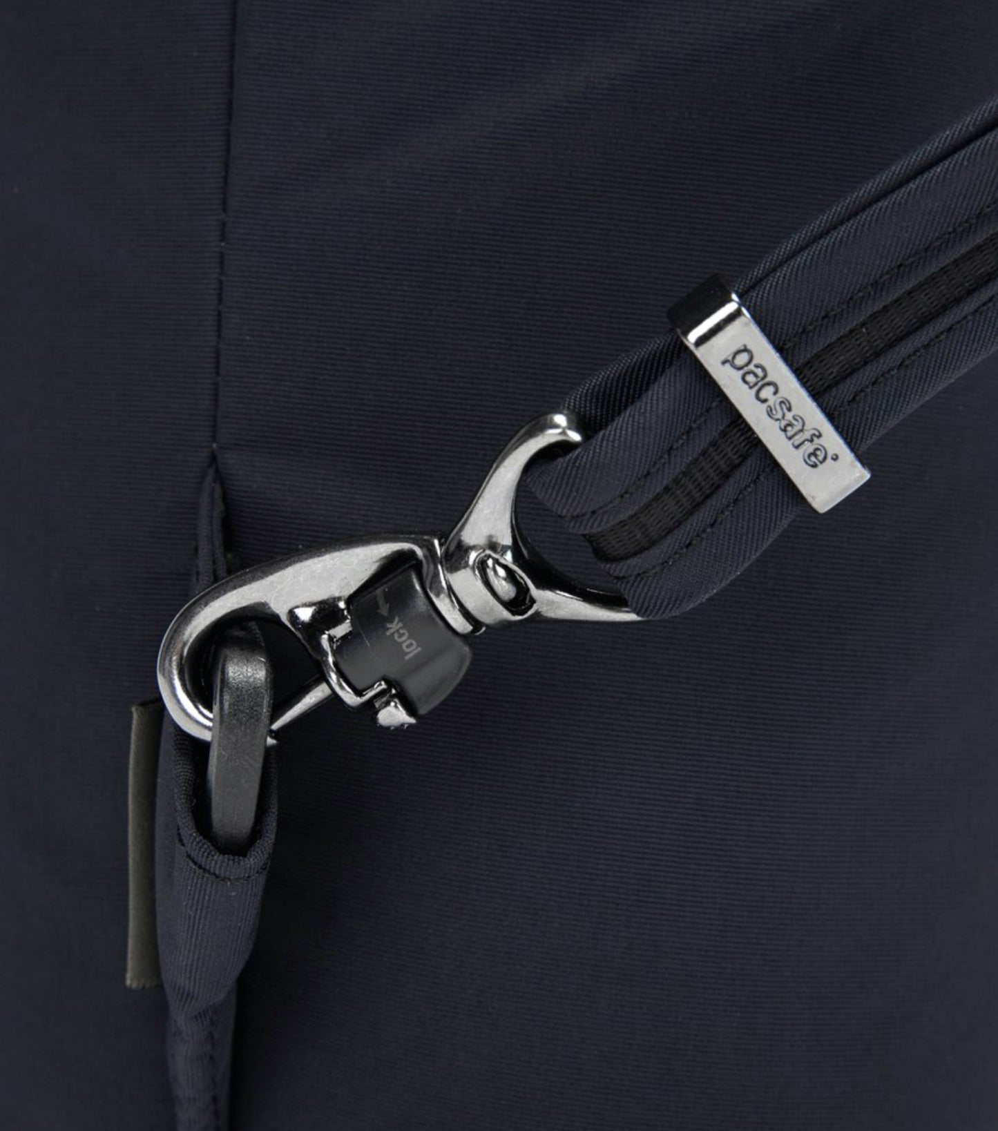 TurnNlock security hook secures your bag to any fixed object