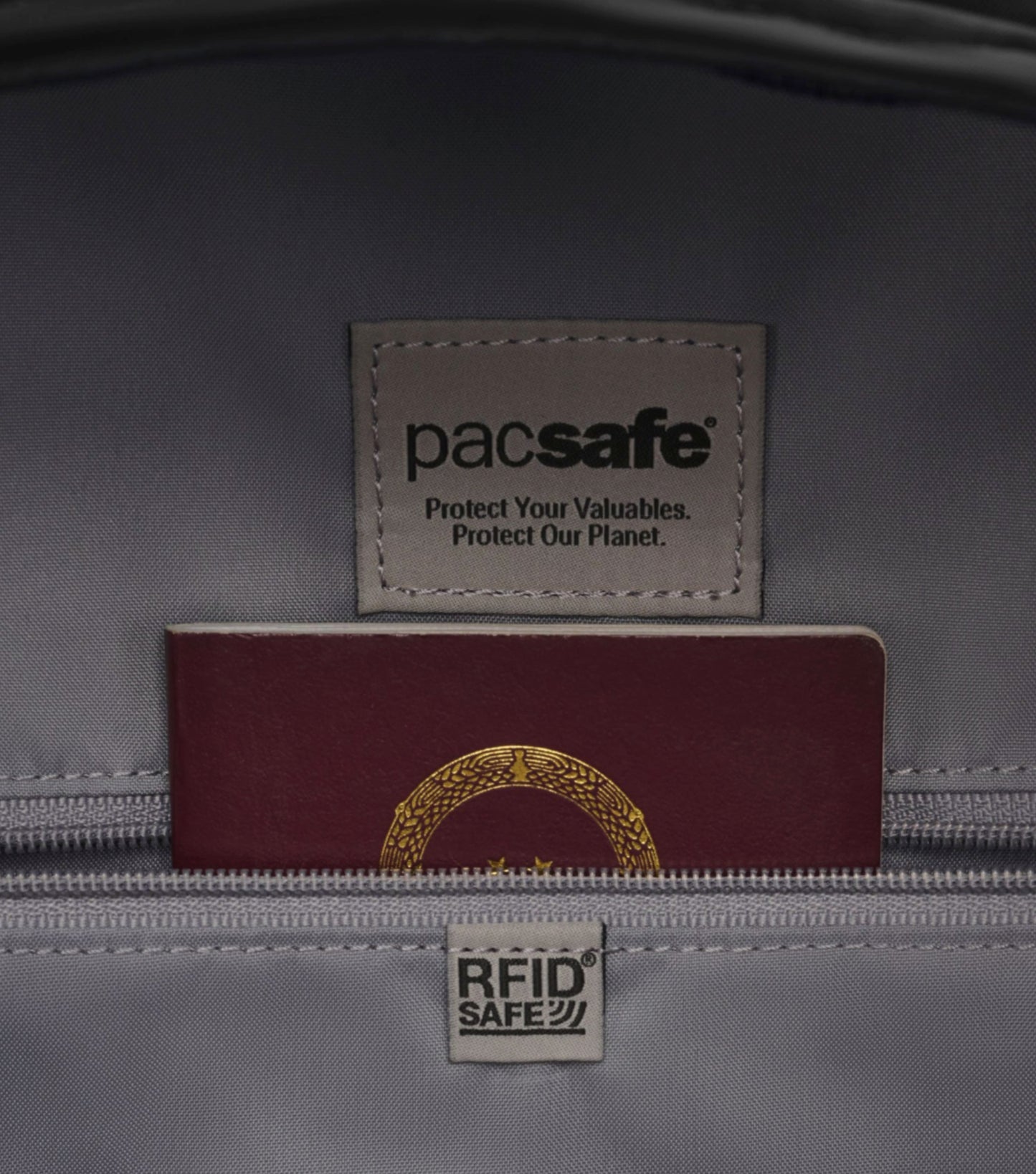 RFIDsafe™ blocking pockets and material