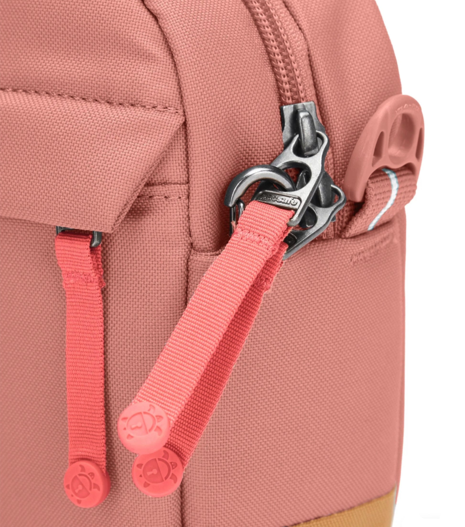 Zippers can be clipped to help protect agains luggage tampering