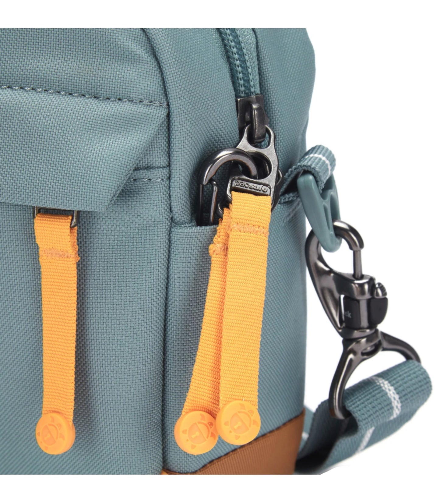 Zippers can be clipped to help protect agains luggage tampering