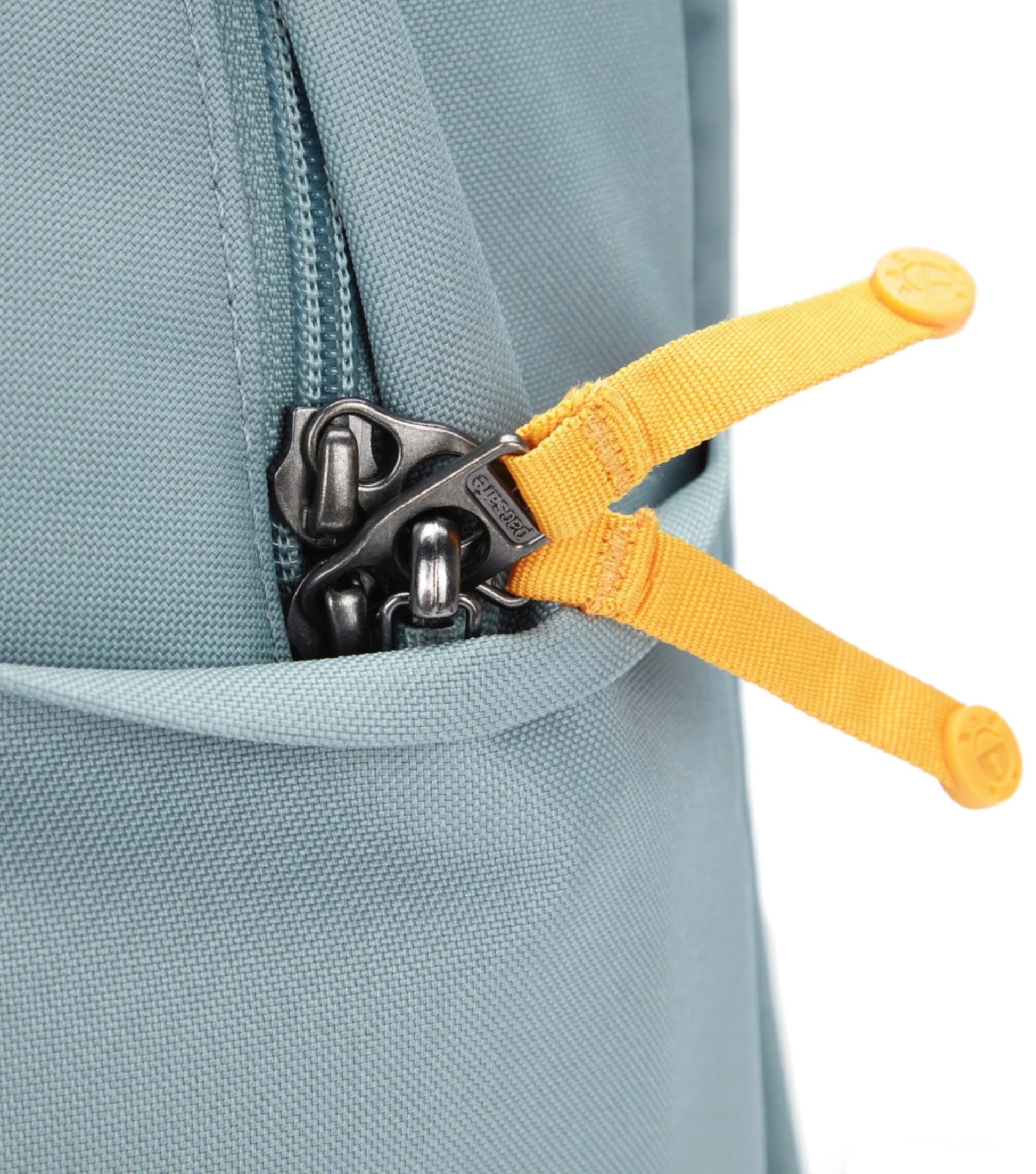 Zippers can be clipped to help protect agains luggage tampering