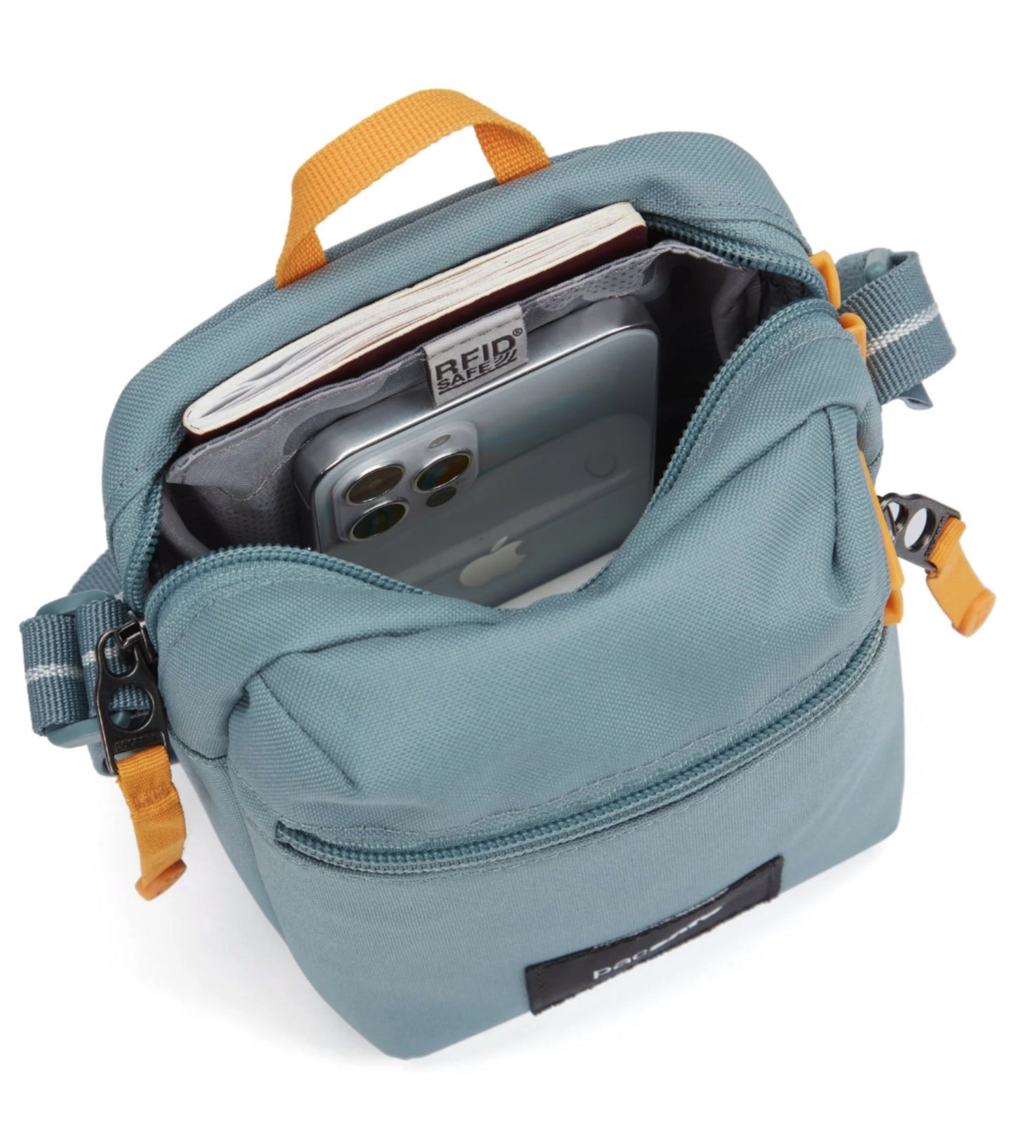 This compact crossbody has two perfectly sized compartments that will fit your phone, wallet, keys, sunglasses, and AirPods.