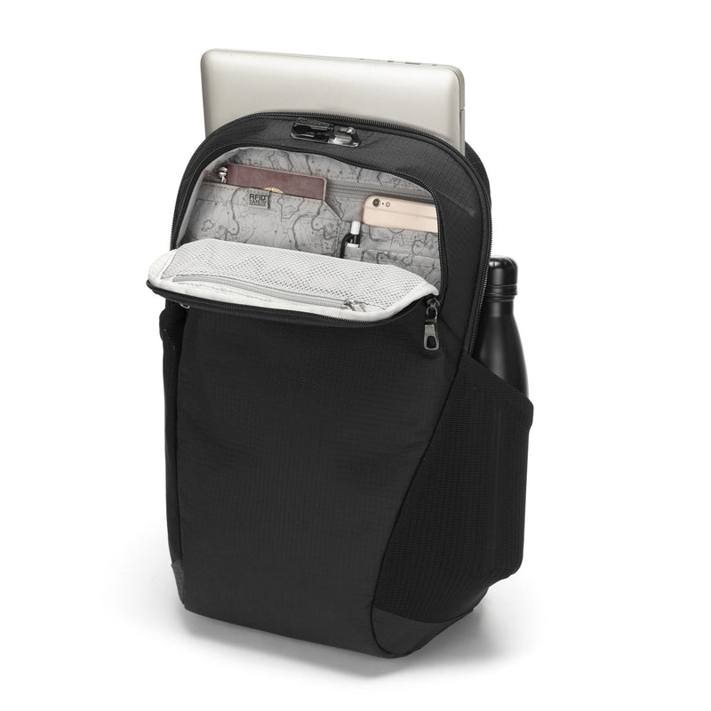 Pacsafe Vibe 20 anti-theft backpack – open main compartment
