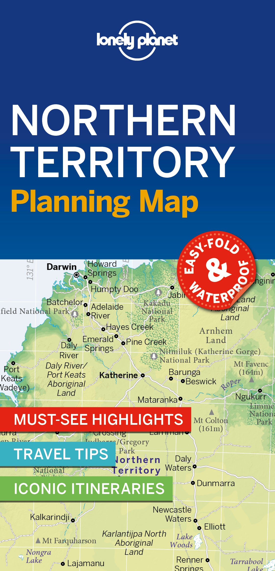 Lonely Planet Planning Map - Northern Territory