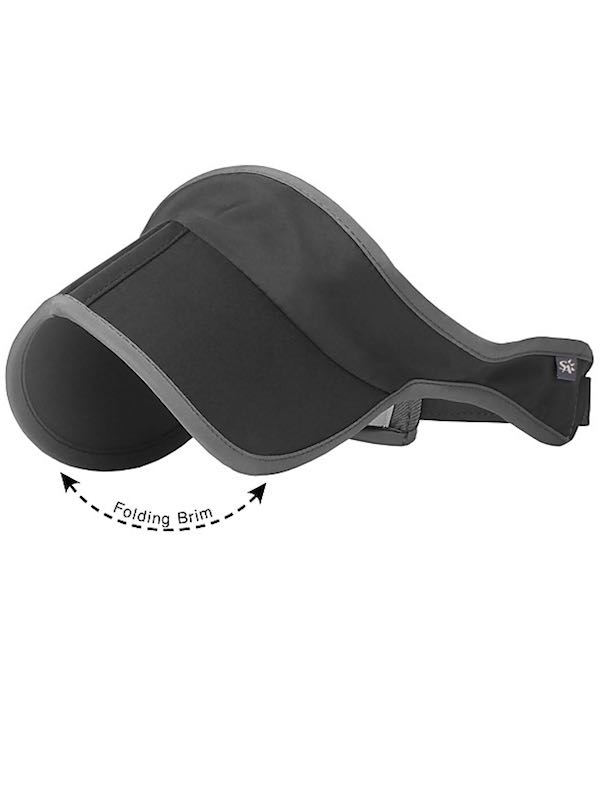 Foldable clamshell brim for easy packing