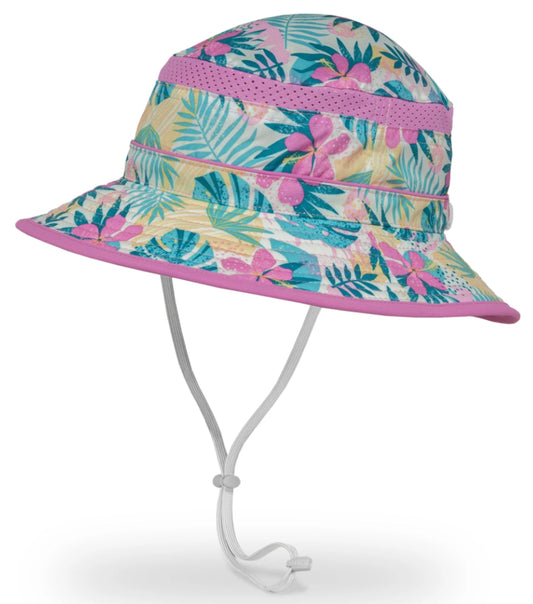 Sunday Afternoon Kids Fun Bucket Hat - Pink Tropical 