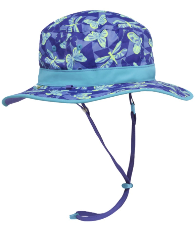 Kids Clear Creek Boonie Reversible Hat - Butterfly Drea