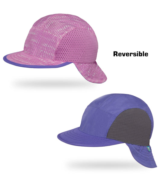 Sunday Afternoons Infant SunFlip Reversible Cap - Lilac Grass Mat / Iris (0 - 6 Months)