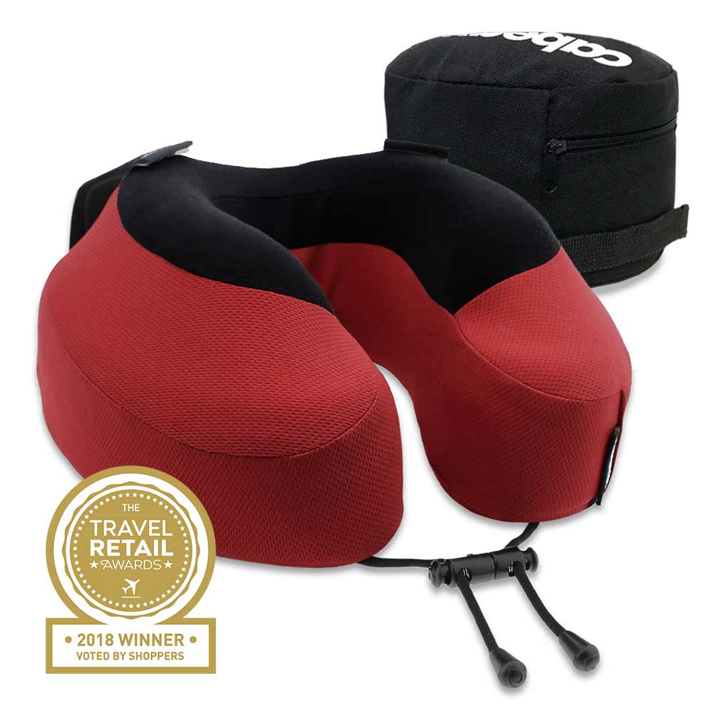 The premium travel case compacts the pillow to 1/2 its size for quick and convenient packing