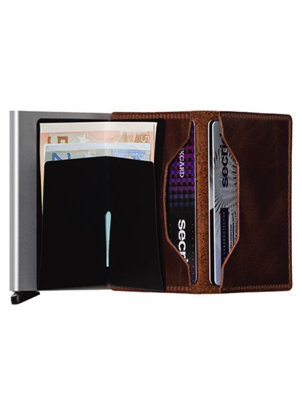 The slimwallet provides space for extra cards, bills, business cards, and receipts