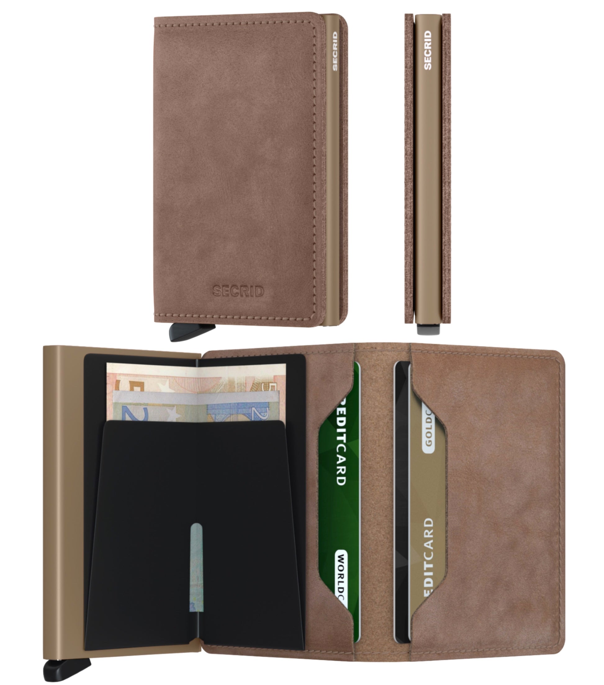 Secrid Slimwallet Compact RFID Wallet - Vintage Taupe