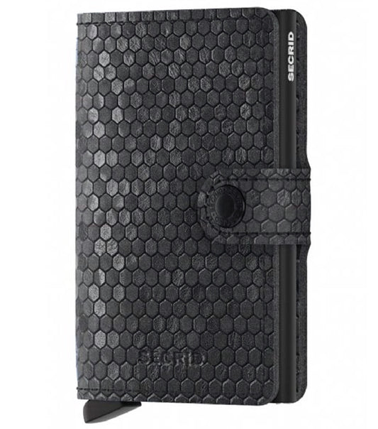 Secrid Miniwallet Compact Wallet - Hexagon Black