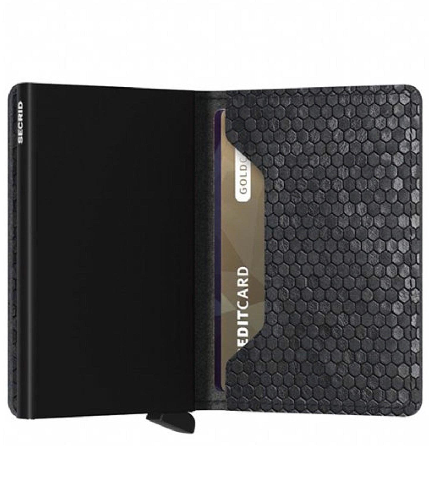 Includes interior pockets for holding 6 extra cards, notes, receipts, business cards