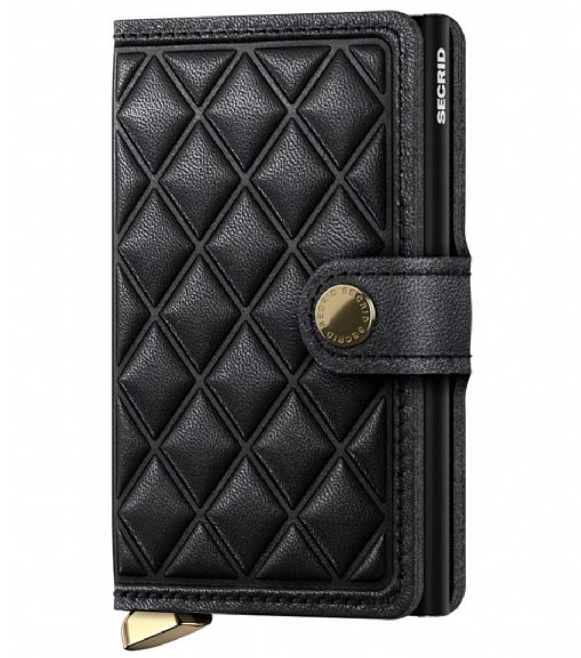 Secrid Premium Miniwallet Compact RFID Wallet - Emboss Diamond Black