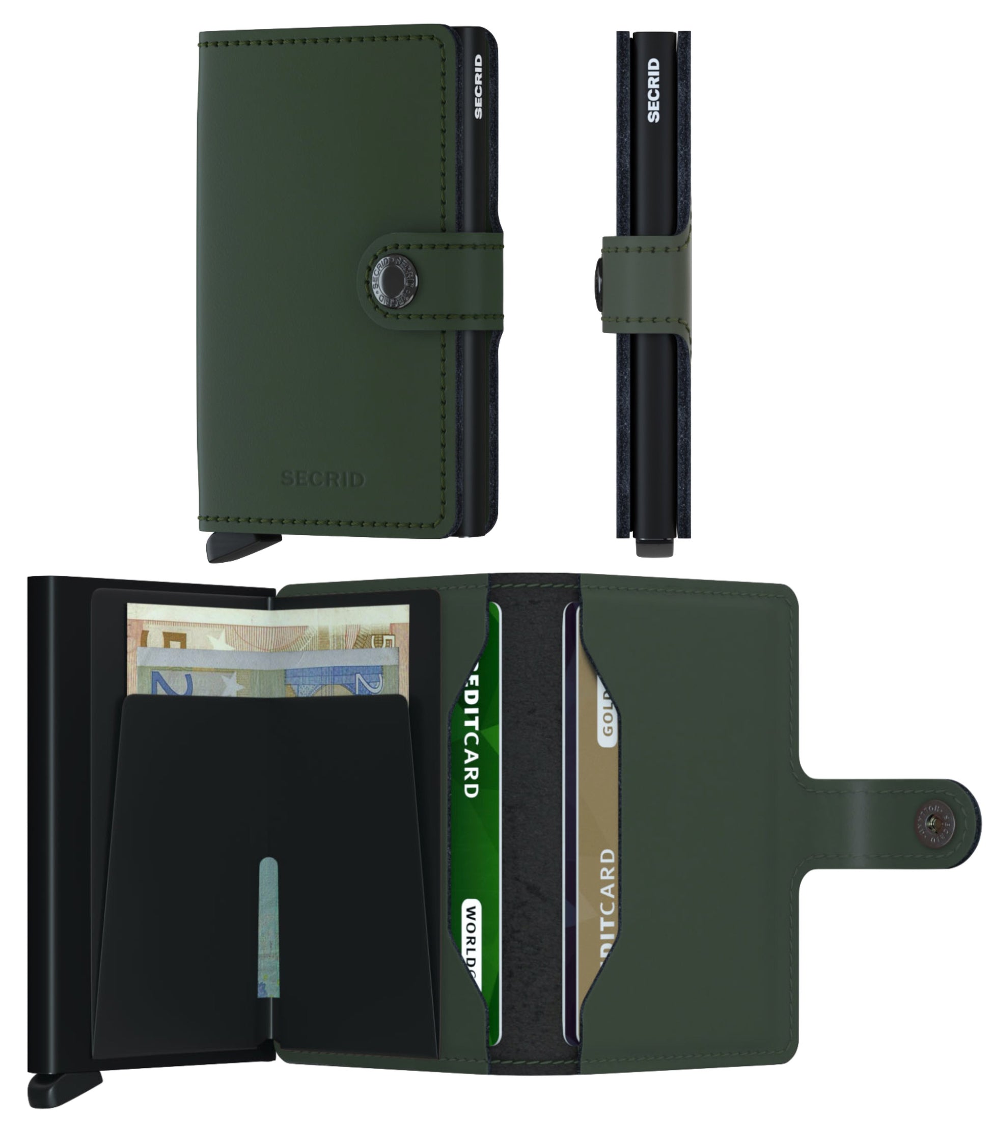 Secrid Miniwallet - Matte Green / Black