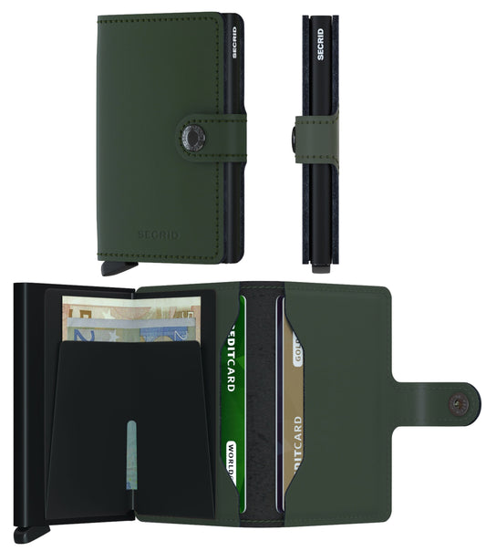 Secrid Miniwallet - Matte Green / Black