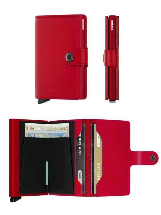 Mini wallet - Compact Wallet - Red Red