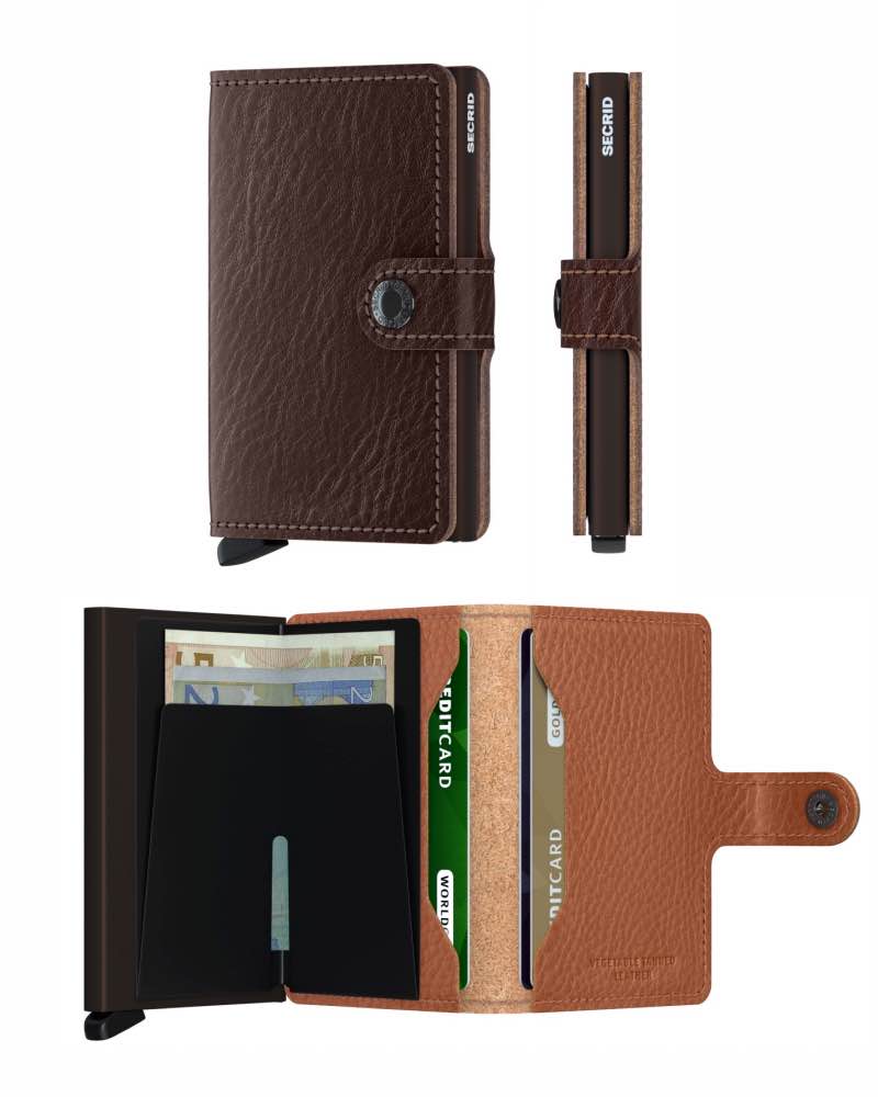 Secrid Miniwallet - Compact Wallet - Espresso Veg Tanned