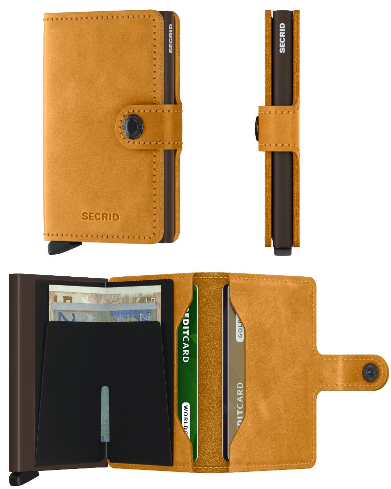 Secrid Miniwallet - Vintage Leather - Ochre