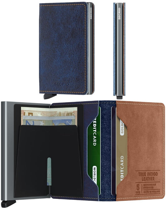 Secrid Slimwallet - Indigo 5 - Titanium