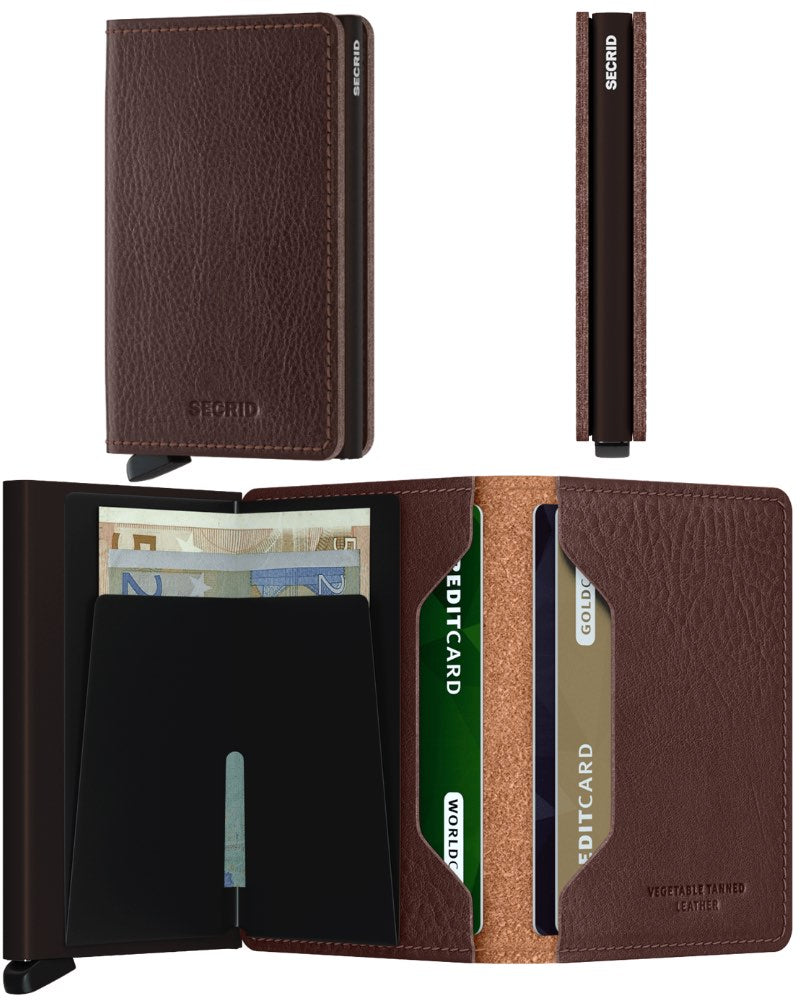 Secrid Slimwallet Veg Tanned - Espresso Brown