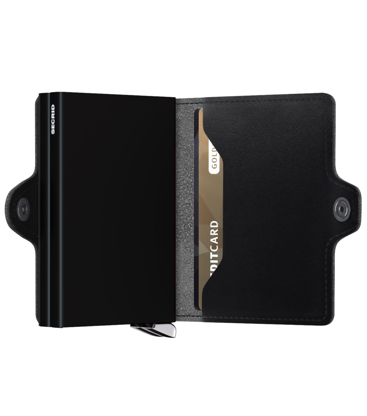 Includes interior pockets for holding 4 extra cards, notes, receipts, business cards