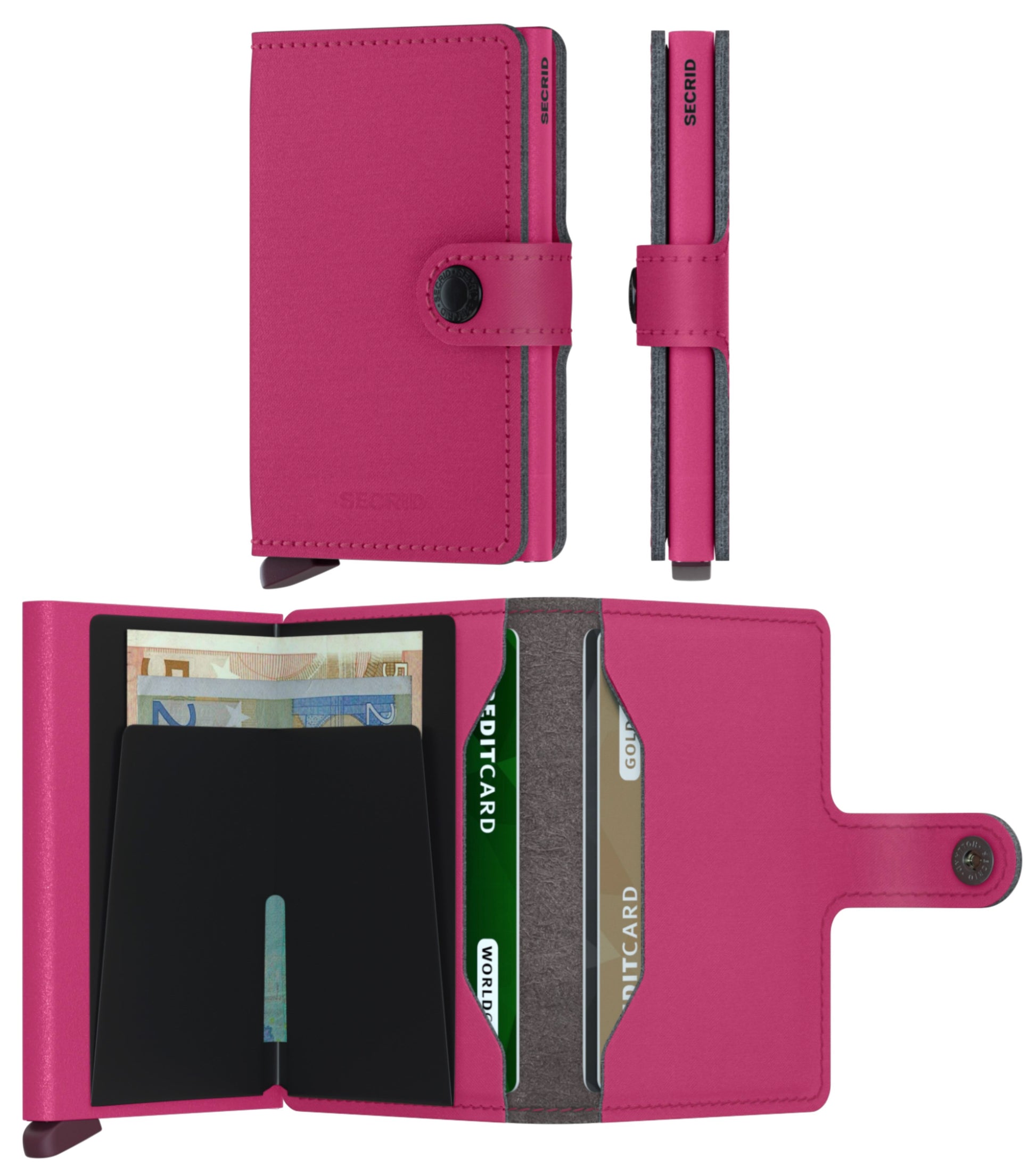 Secrid Miniwallet Yard Powder - Fuchsia