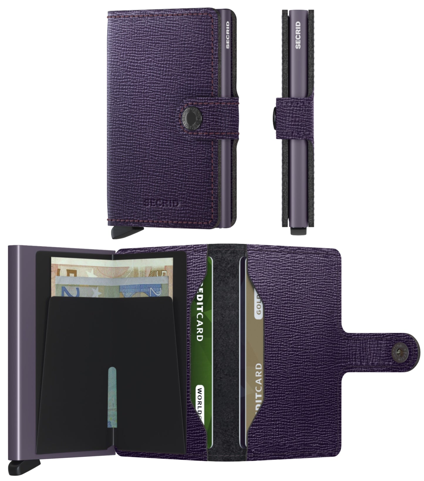 Secrid Miniwallet Crisple - Compact Wallet - Purple