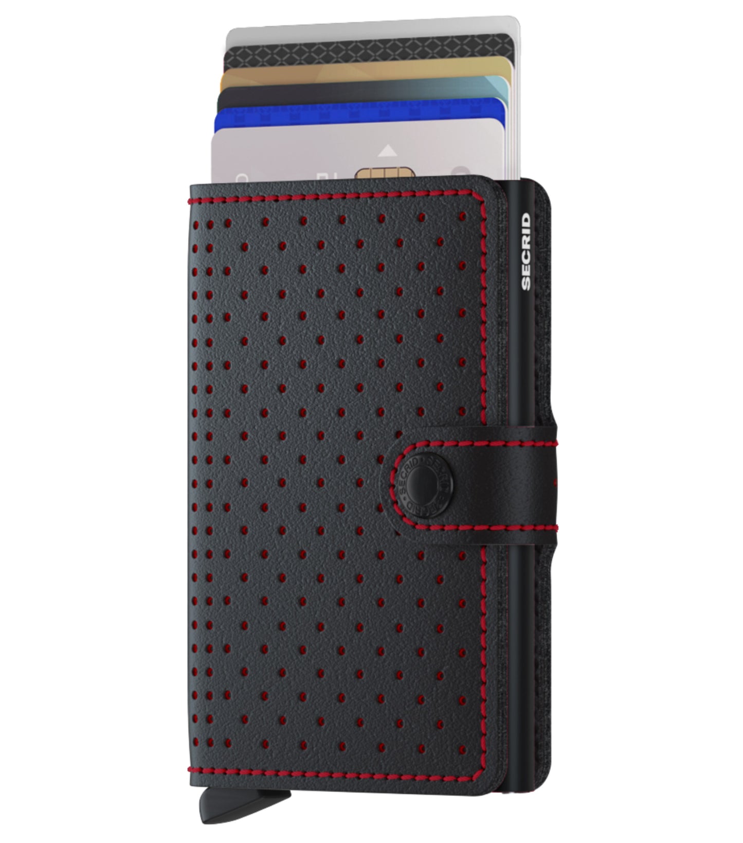 Secrid Miniwallet Perforated - Compact Wallet - Black / Red