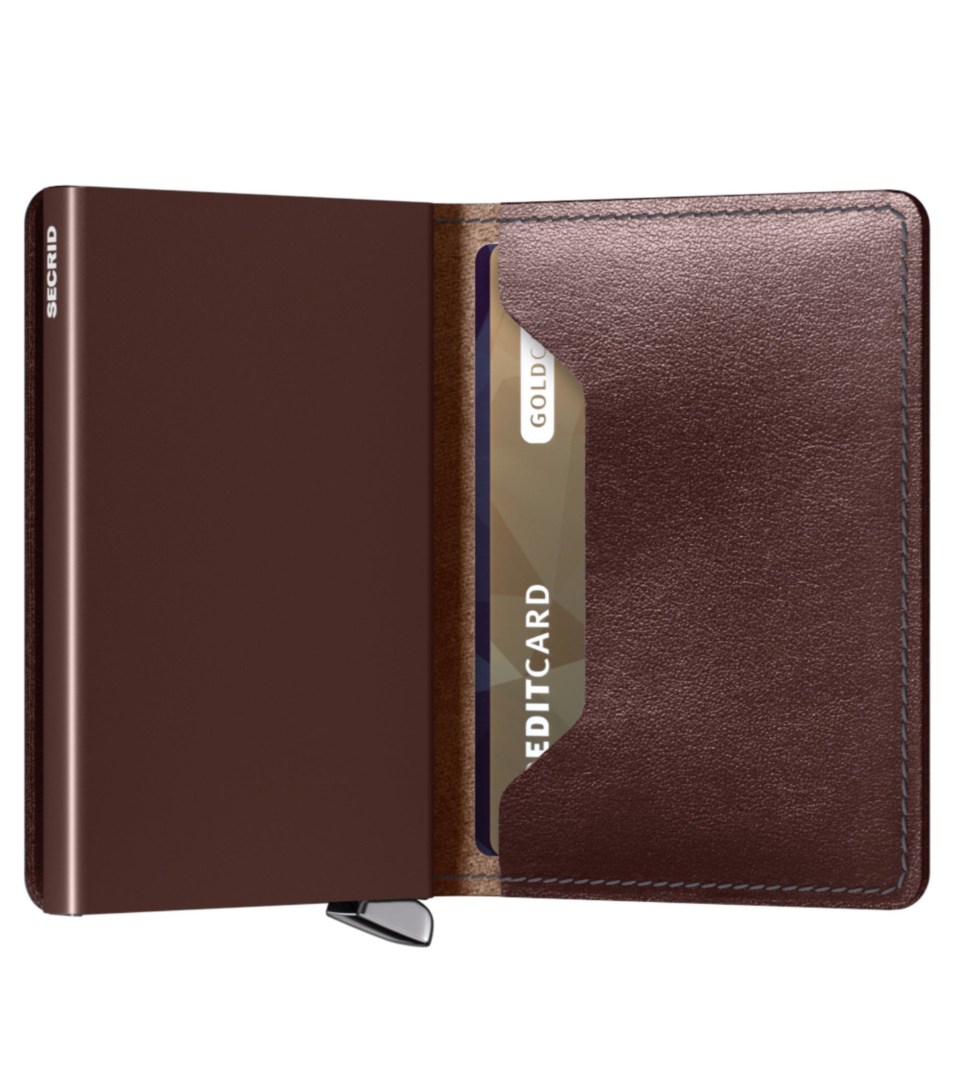 Includes interior pockets for holding 6 extra cards, notes, receipts, business cards