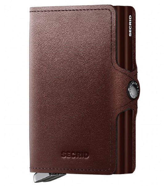 Secrid Premium Twinwallet Compact RFID Wallet - Dusk Dark Brown