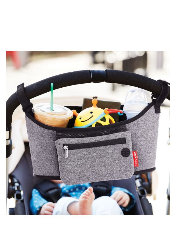 Adjustable velcro straps fit most strollers