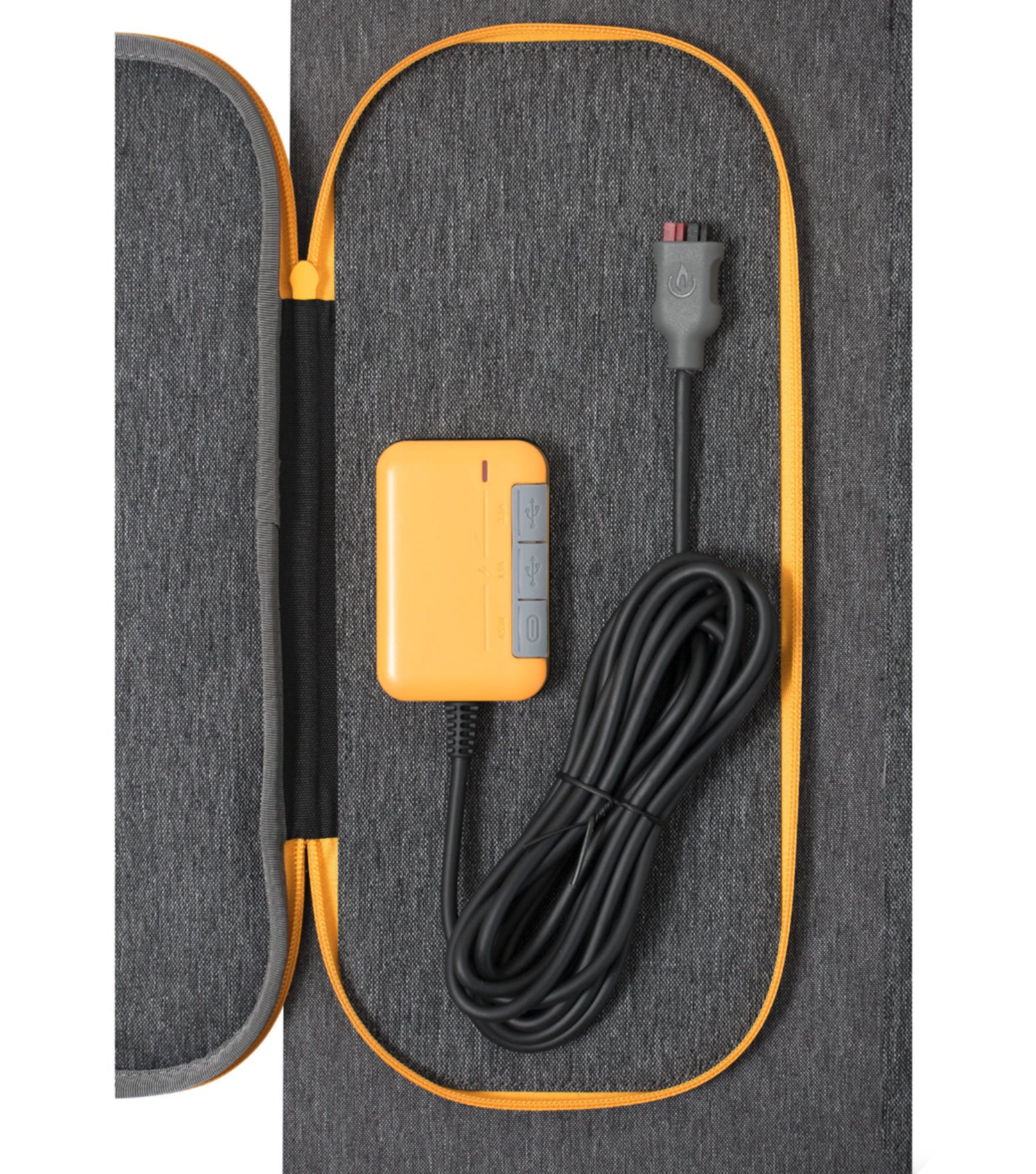 Durable and water resistant, with cable storage pouch for added protection