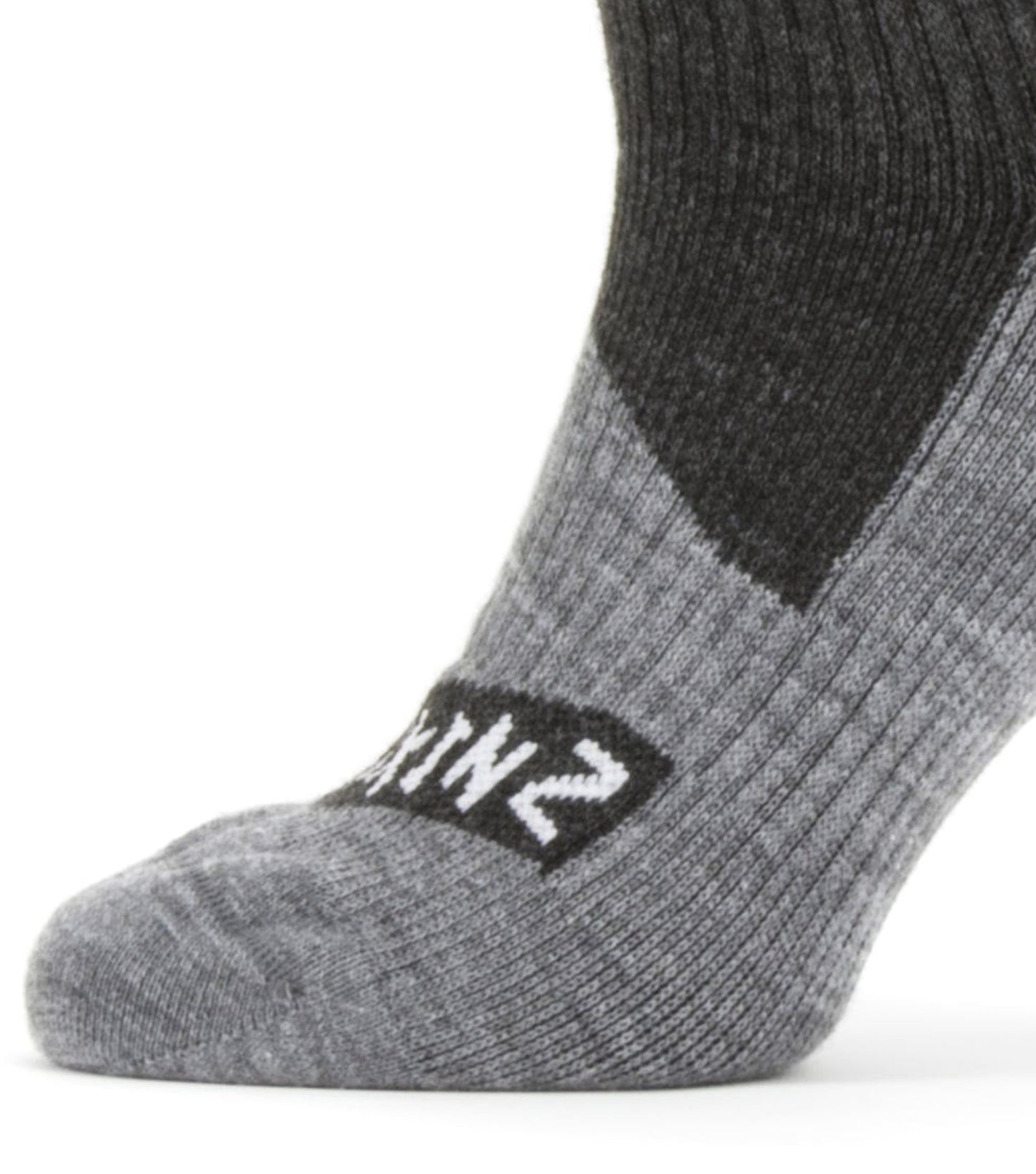 Sealskinz Waterproof All Weather Ankle Length Socks - Black / Grey - Small