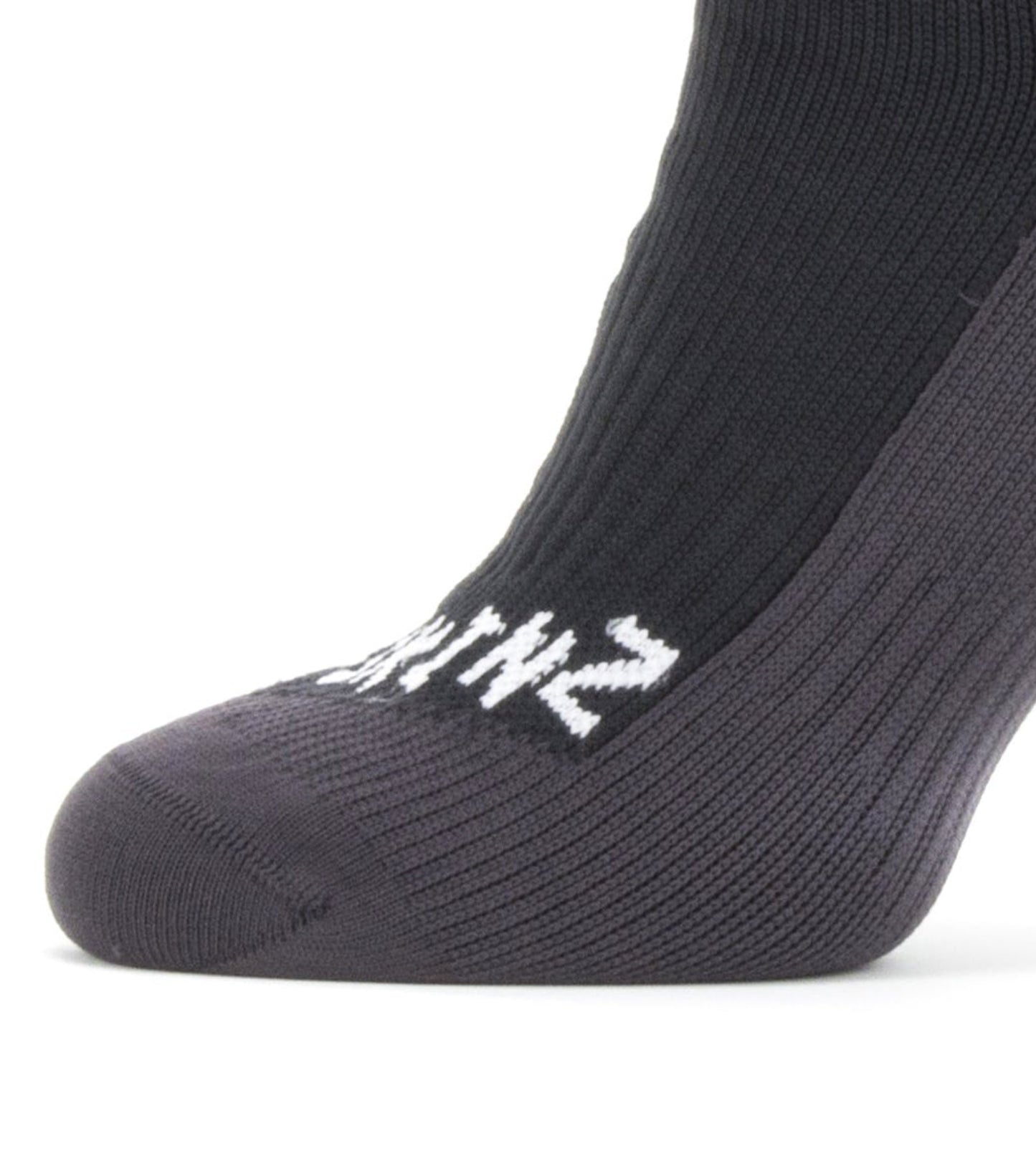 Sealskinz Waterproof Cold Weather Mid Length Socks - Black / Grey - Medium