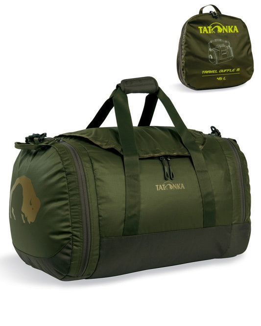 Folding Travel Duffle Bag - Medium 45L - Olive 