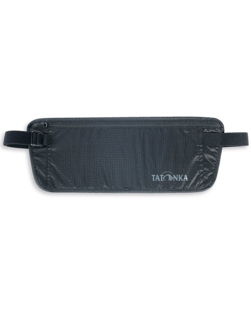 Skin Document Belt with RFID Credit Card Sleeve - Black