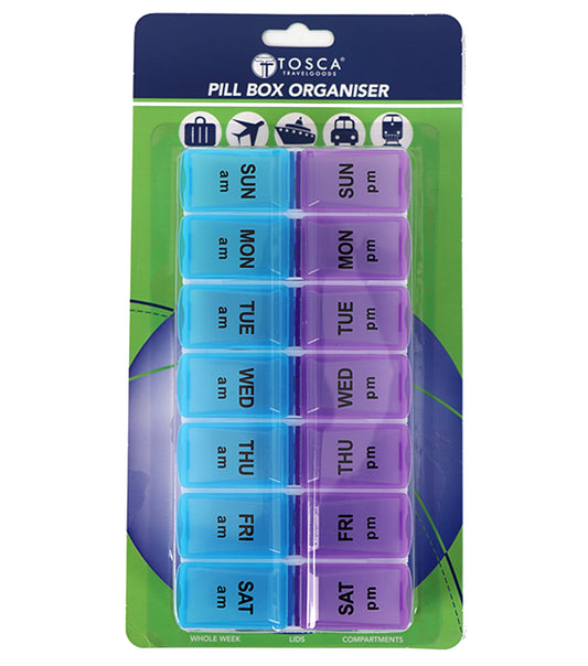 Tosca Pill Box Organiser - AM / PM