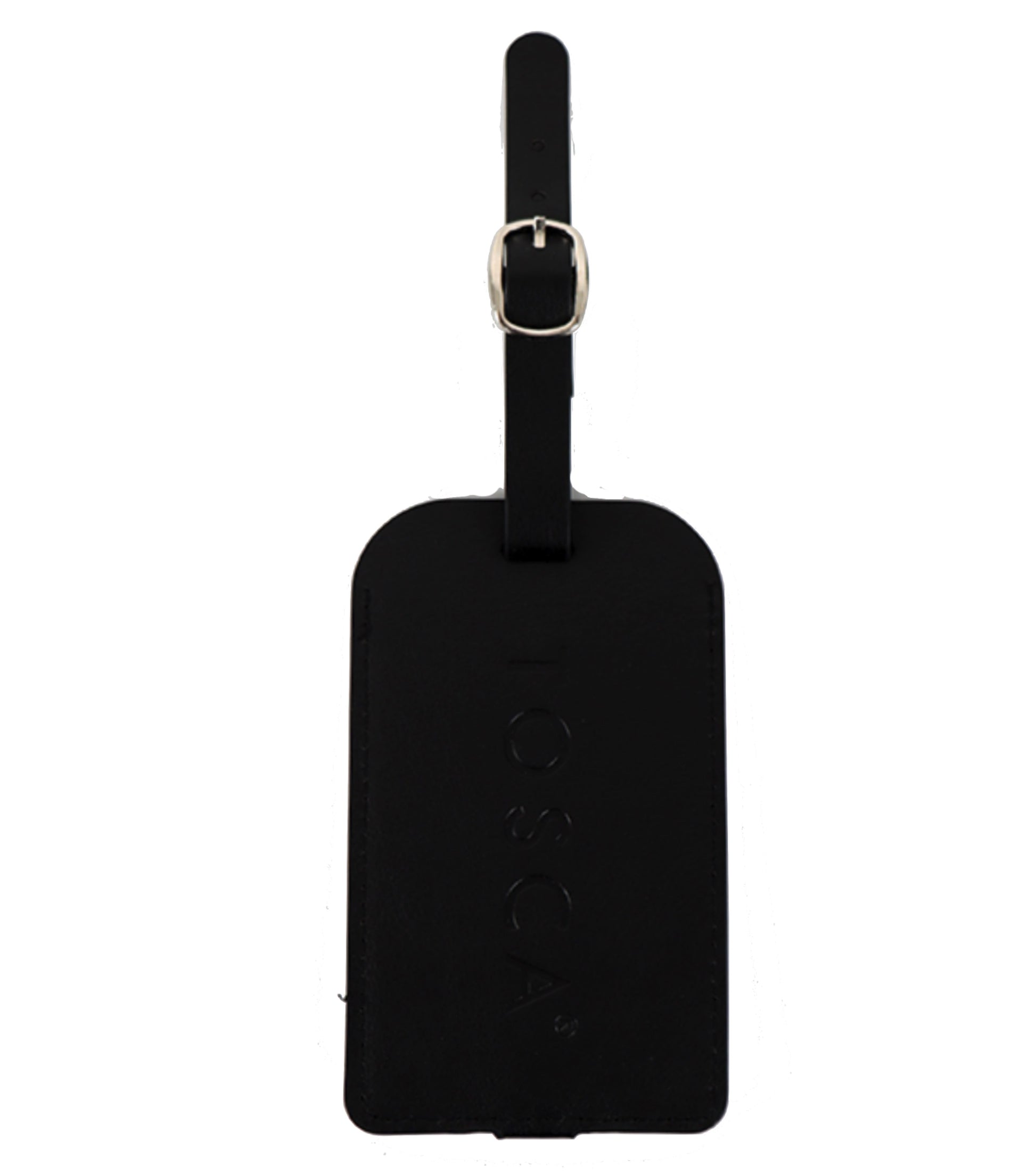 Tosca PU Luggage Tag - Black