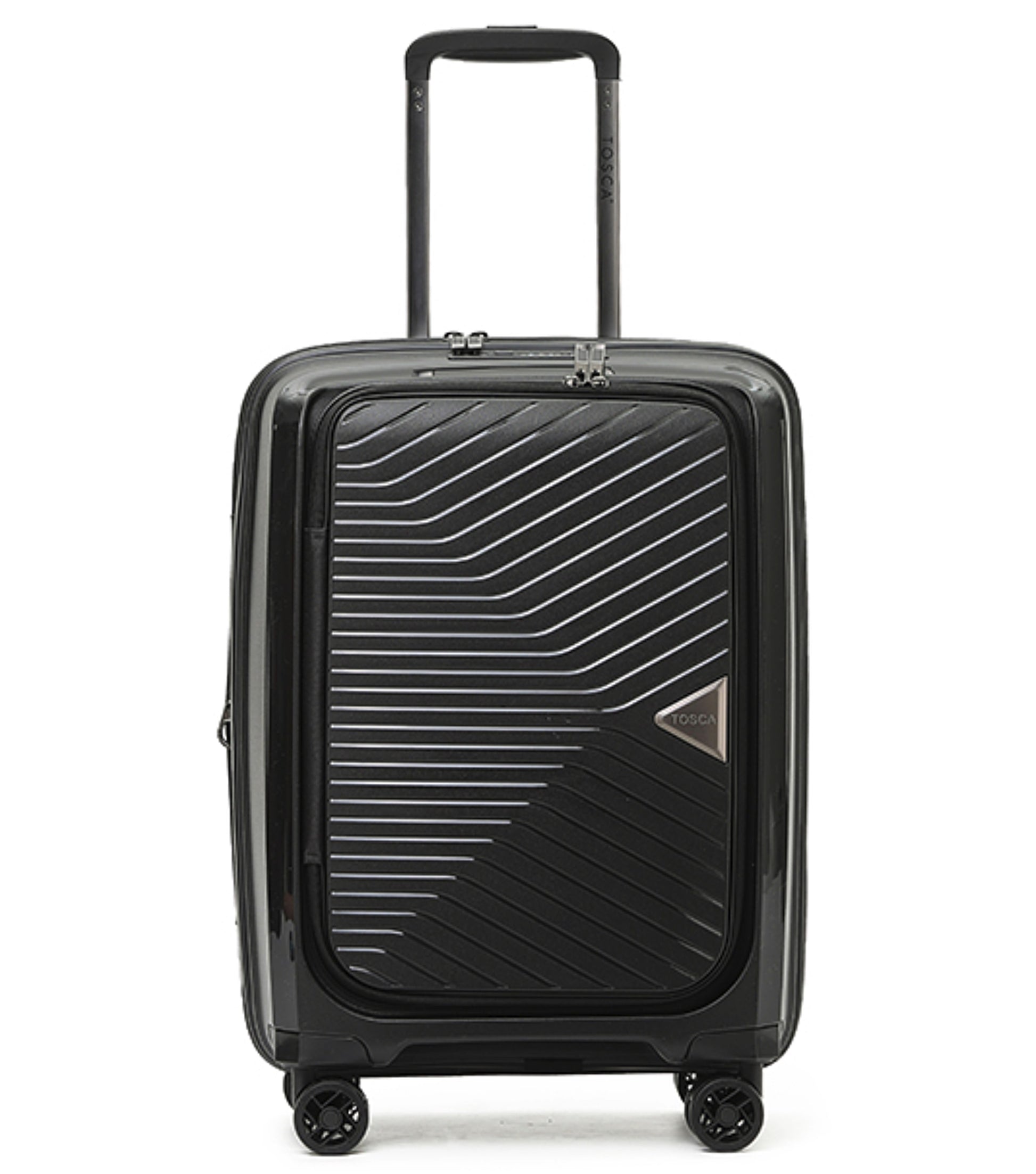 Tosca Space-X 55 cm 4-Wheel Carry-on Case - Black