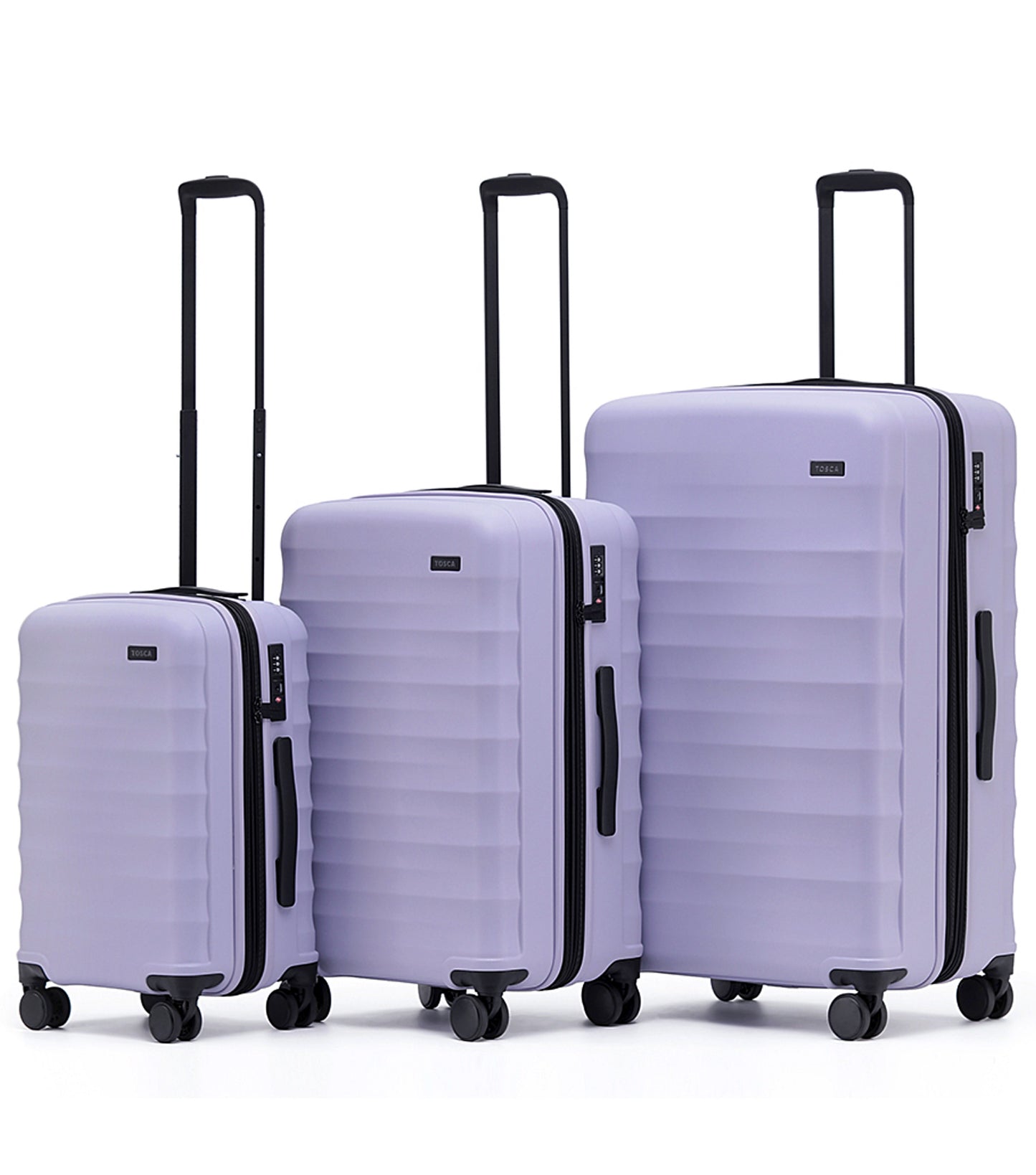 Tosca Interstellar 2.0 - 4-Wheel Expandable Luggage Set of 3 - Lavender (Small, Medium and Large)