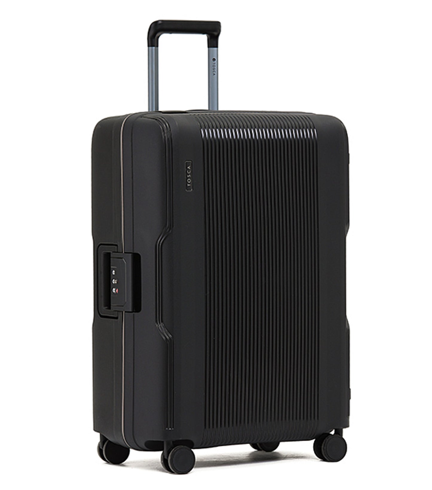 Tosca Knox 66 cm 4-Wheel Luggage with Zipperless Closure - Black