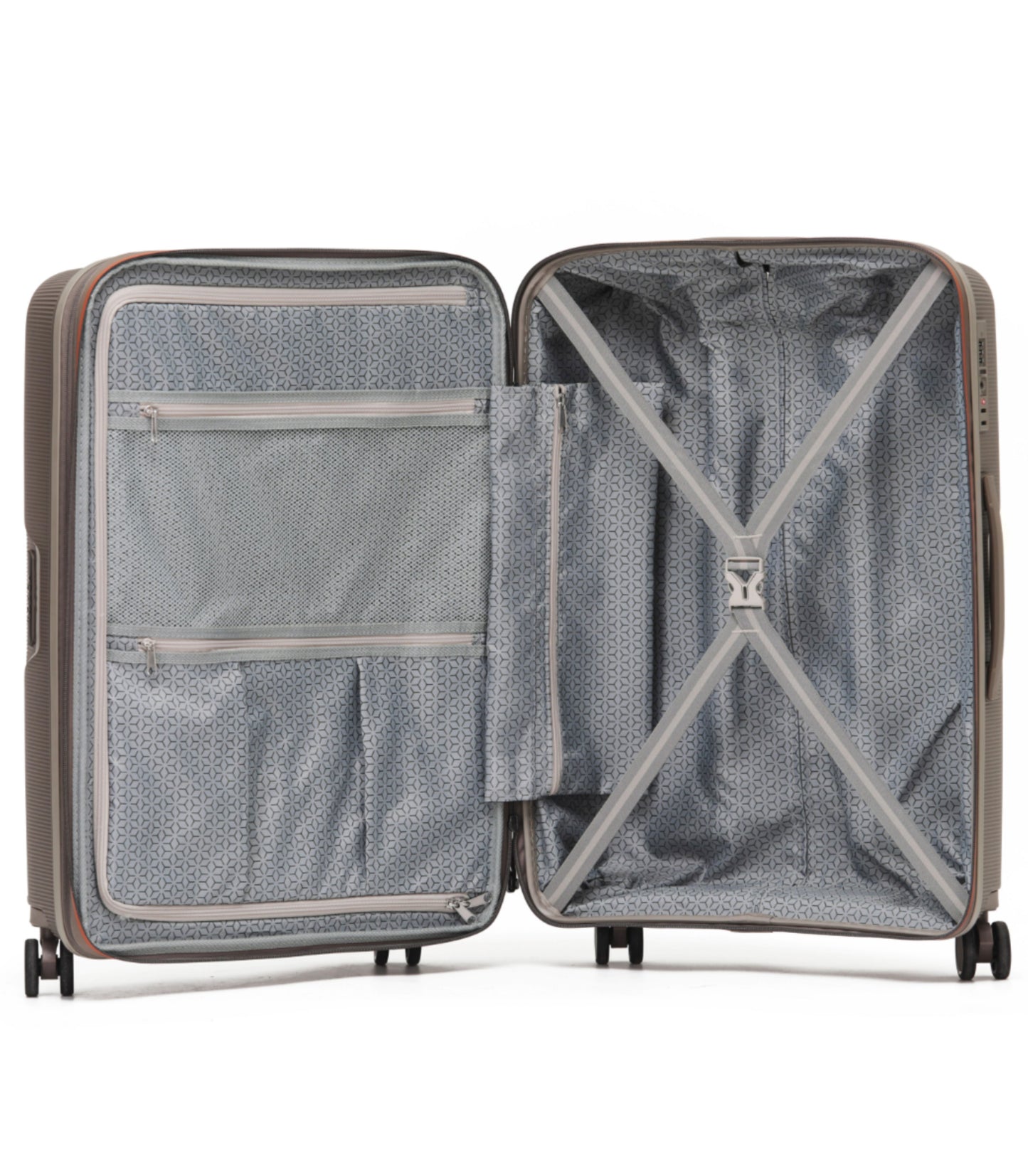 Tosca Bel-Air Suitcase Set of 3 - Champagne (Carry-on, Medium, Large)